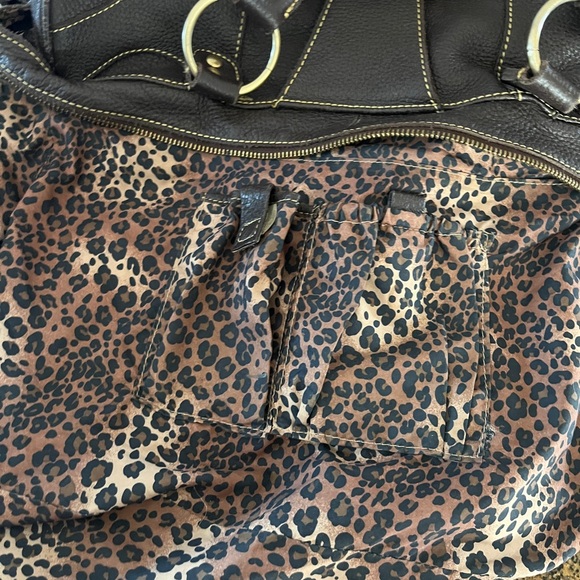 MAXX NY Leather Shoulder Bag. Deep Expresso Brown, Gold Accents, Dust Bag - Picture 15 of 16